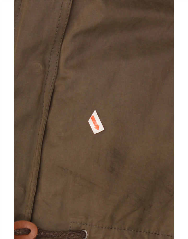 Damska kurtka wiatrówka z kapturem Zara UK 16, duża, khaki