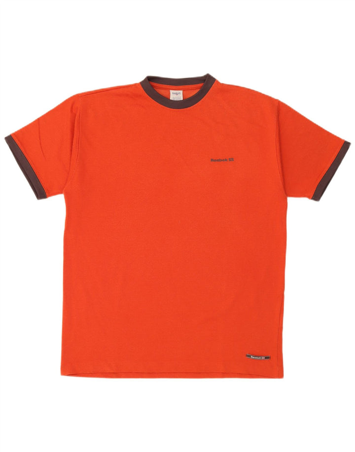 T-shirt męski Reebok, duży, pomarańczowy, bawełniany