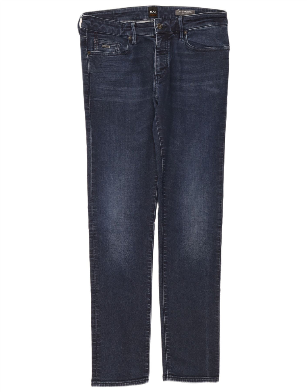 Męskie jeansy skinny Charleston HUGO BOSS W36 L34 granatowe, bawełniane