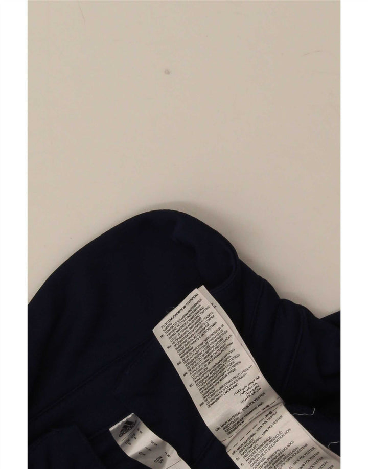 Męska koszulka polo Adidas z grafiką, mała, granatowa, z poliestru
