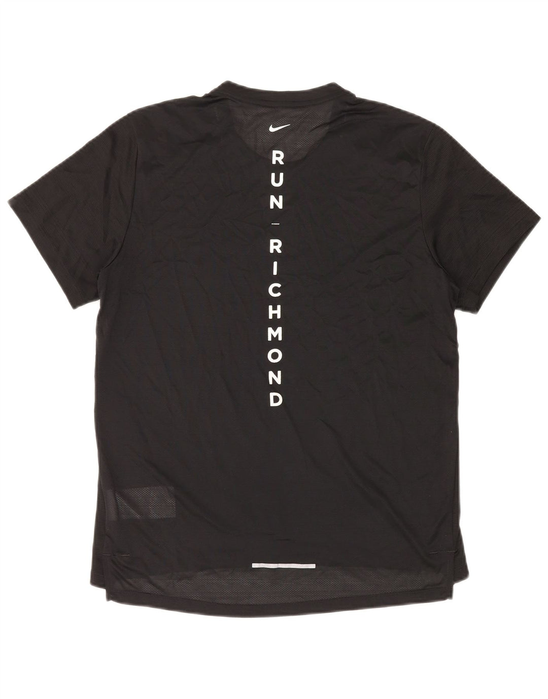 Damski T-shirt NIKE Dri Fit z grafiką, średni czarny poliester
