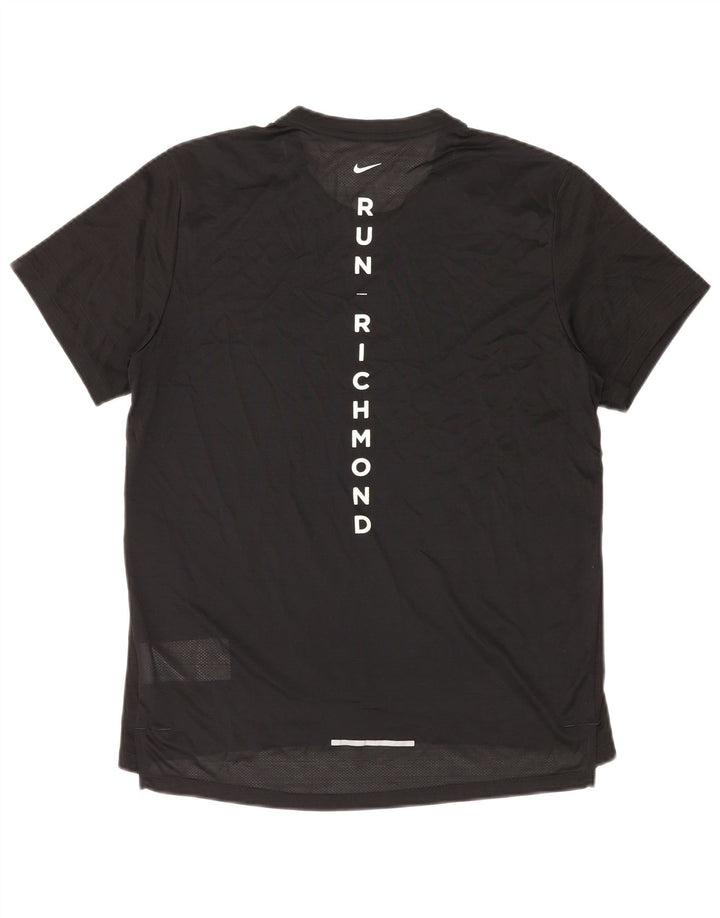 Damski T-shirt NIKE Dri Fit z grafiką, średni czarny poliester