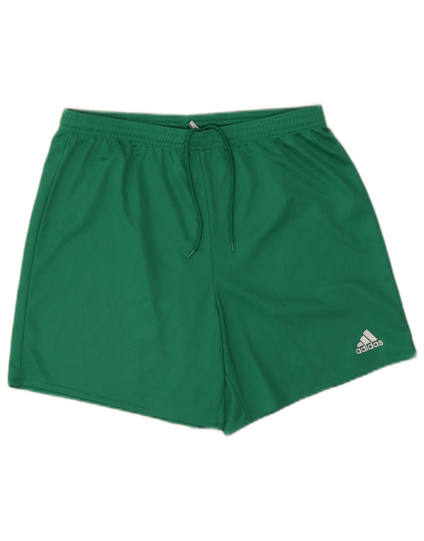 Damskie spodenki sportowe Adidas Climalite UK 12/14 Średni zielony poliester