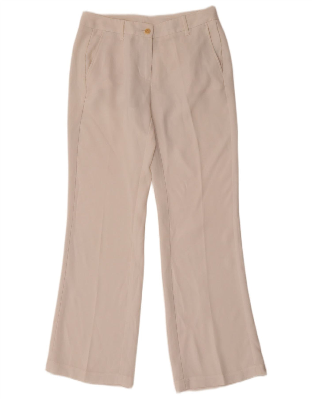 Damskie spodnie Chino Bootcut Benetton W28 L30 Białe