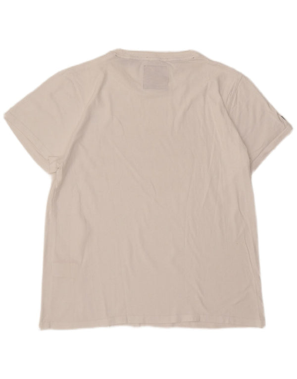 Męski T-shirt Superdry z grafiką, 2XL, biała, bawełniana