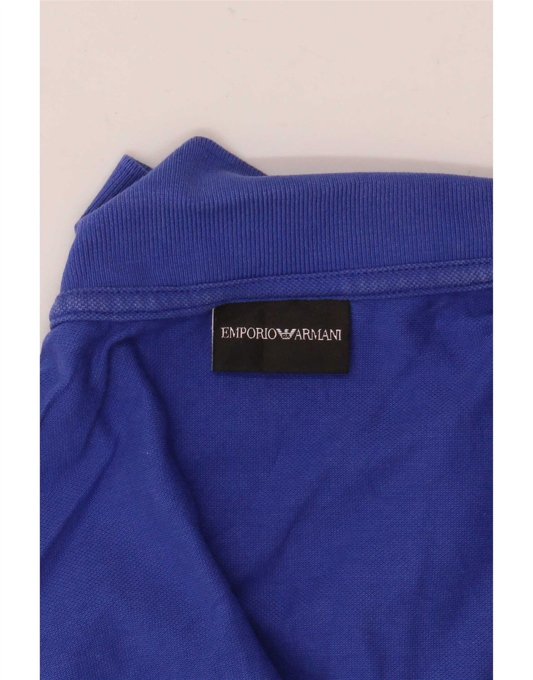 Męska koszulka polo Emporio Armani w kolorze średnioniebieskim