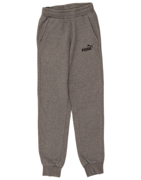 Damskie spodnie dresowe Puma Joggers UK 4 XS Szara bawełna