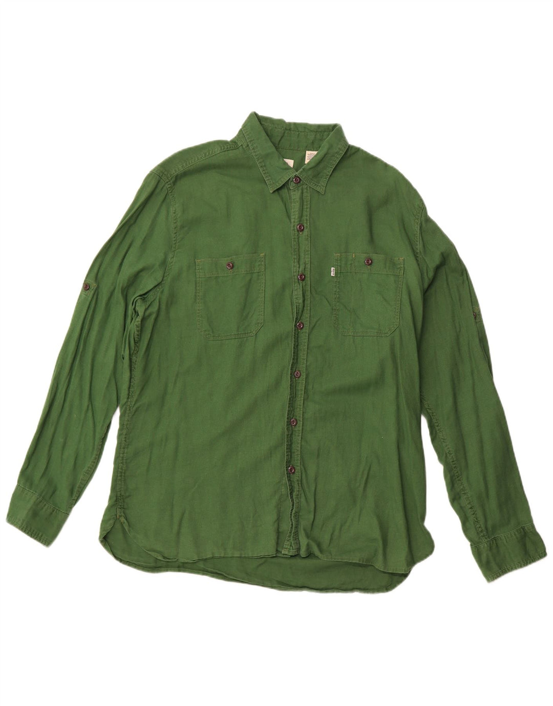 Koszula damska LEVI'S UK 18 XL Zielona bawełna