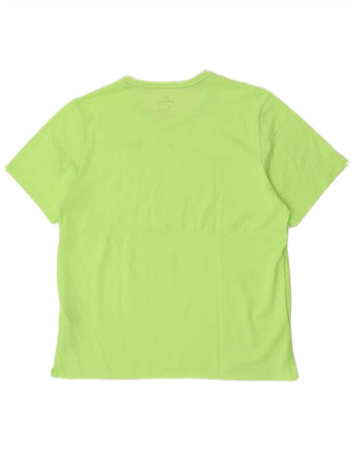 Męska koszulka do biegania Nike Dri Fit, duża, zielona, poliestrowa