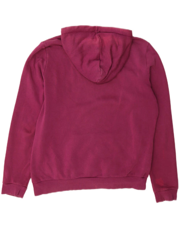Damski sweter z kapturem Puma z grafiką UK 14, duży, fioletowy poliester