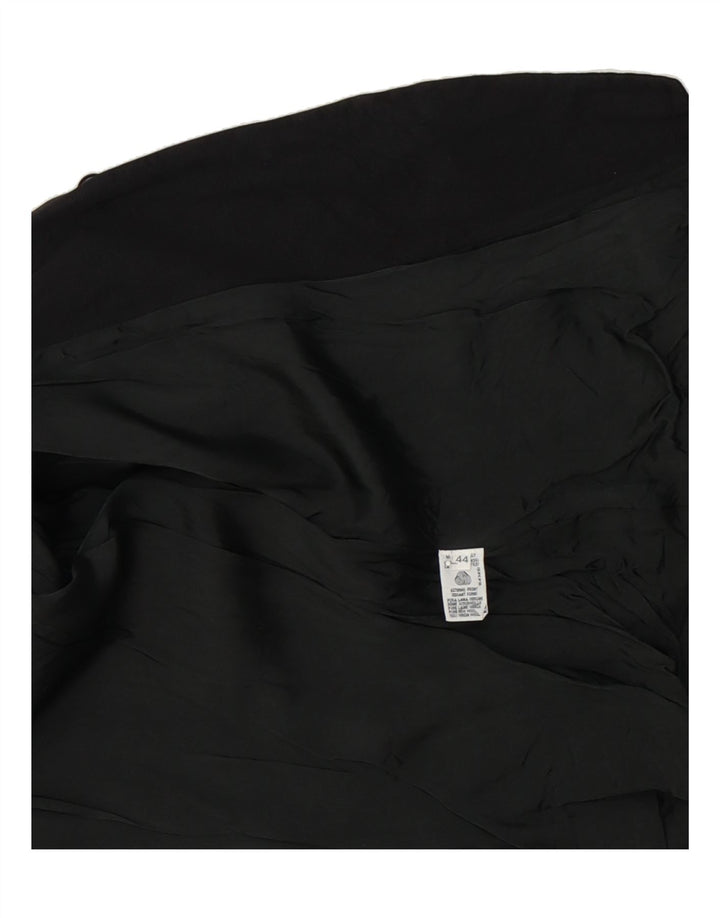 BENETTON Womens 3 Button Blazer Jacket IT 44 Medium Black New Wool Vintage Benetton and Second-Hand Benetton from Messina Hembry 