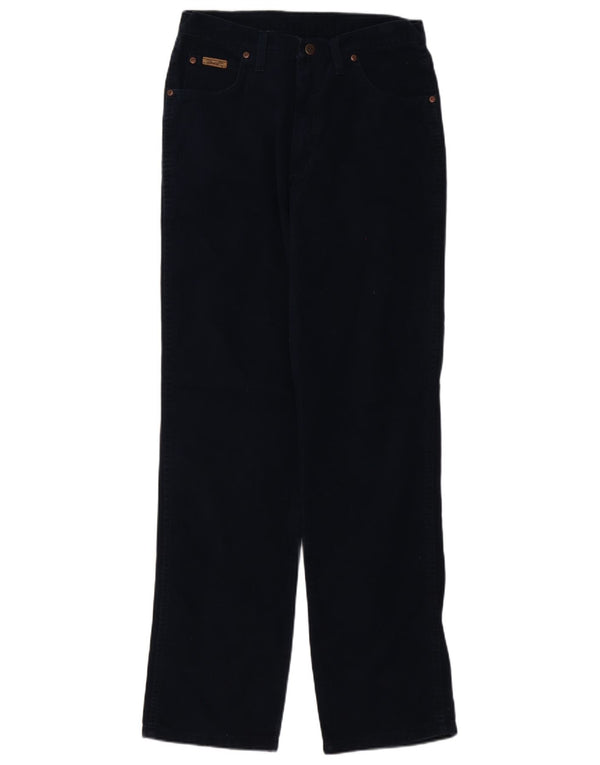 Męskie spodnie sztruksowe Wrangler Texas Straight W32 L34 Granatowa bawełna