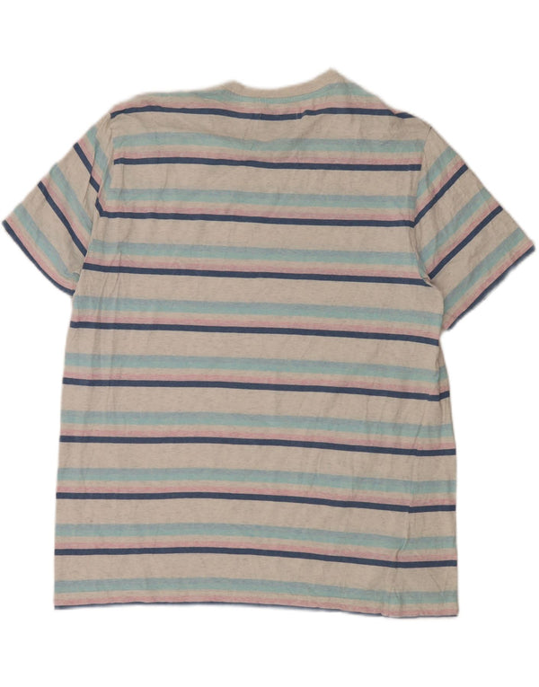 T-shirt męski Penguin Top 2XL, bawełna w białe paski