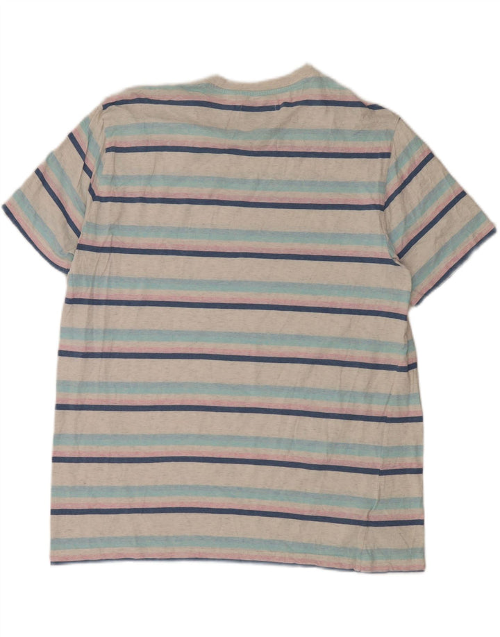 T-shirt męski Penguin Top 2XL, bawełna w białe paski