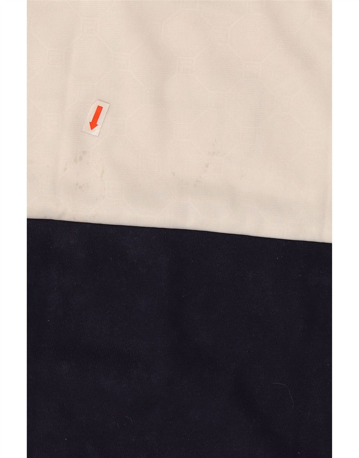 Męska bluza z grafiką Fila, duża, granatowa, bawełniana w bloki kolorów