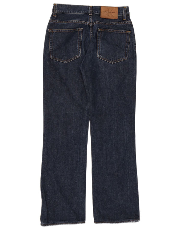Damskie jeansy Calvin Klein Straight W26 L27 Niebieskie