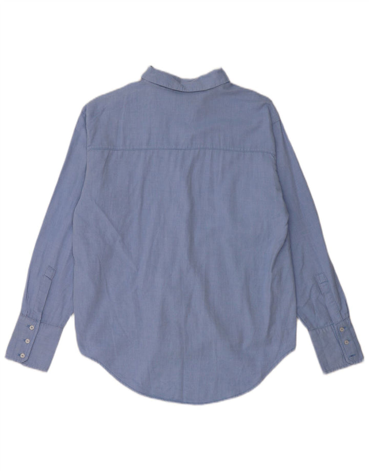 Damska koszula oversize Zara UK 6 XS, niebieska, bawełniana