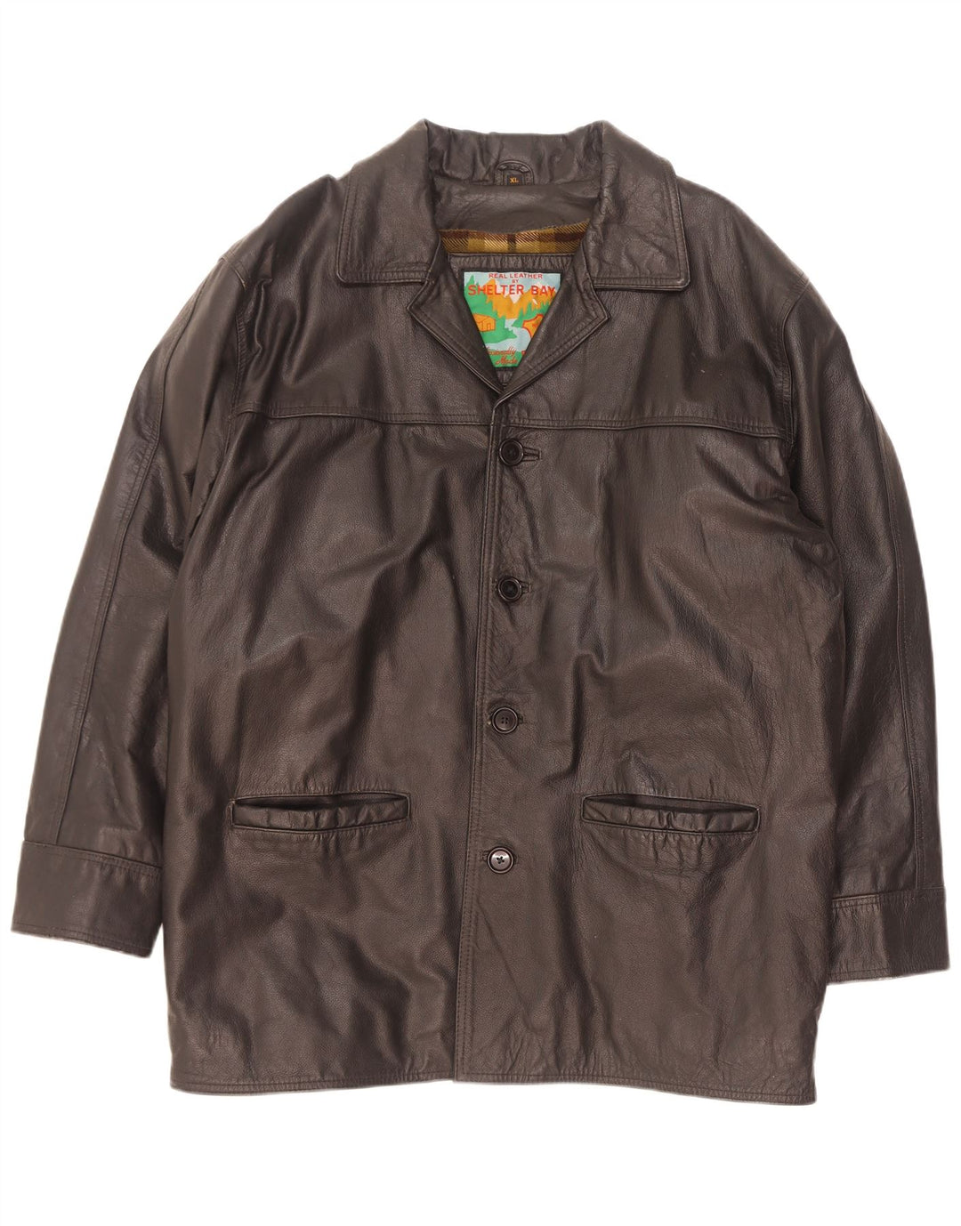 Męska kurtka skórzana Shelter Bay UK 42 XL czarna