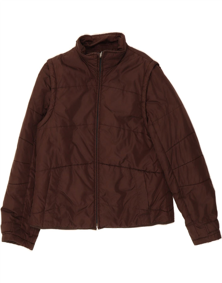 ESPRIT Womens Padded Jacket UK 14 Medium Brown Polyamide Vintage Esprit and Second-Hand Esprit from Messina Hembry 
