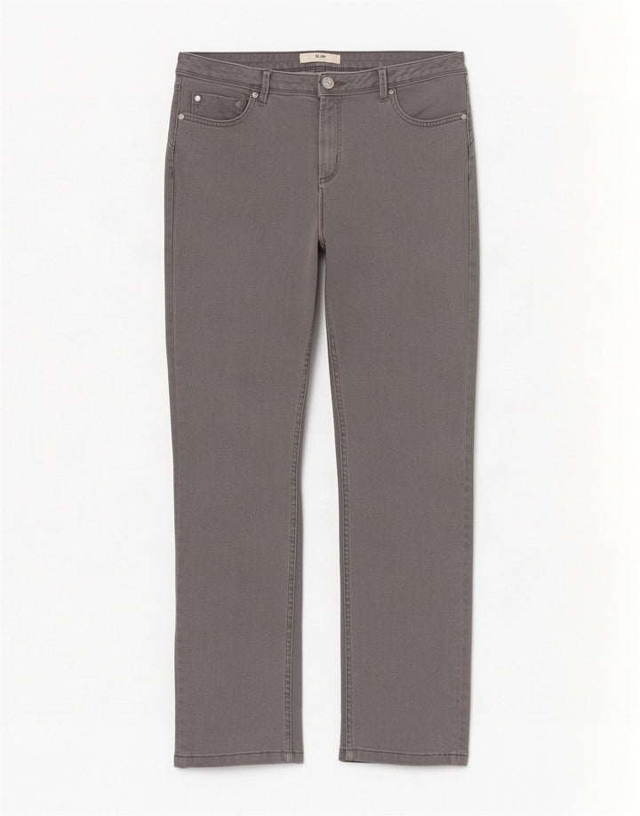 Marks & Spencer Damskie jeansy Crop Slim UK 12 Medium W30 L26 Szara bawełna