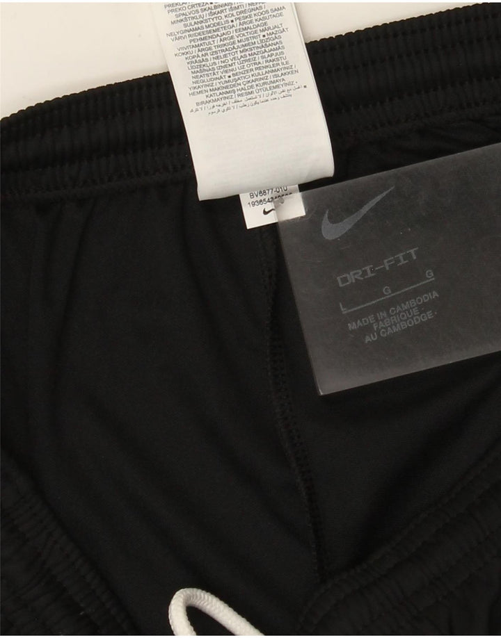 Męskie spodnie dresowe Nike Dri Fit, duże, czarne, poliestrowe