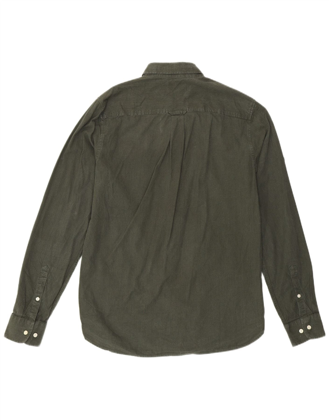 SUPERDRY Koszula męska w małą kratkę khaki, bawełniana