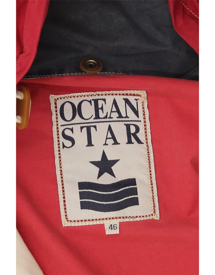 Męska kurtka wiatrówka Ocean Star IT 46 Small White Colorblock Syntetyczna