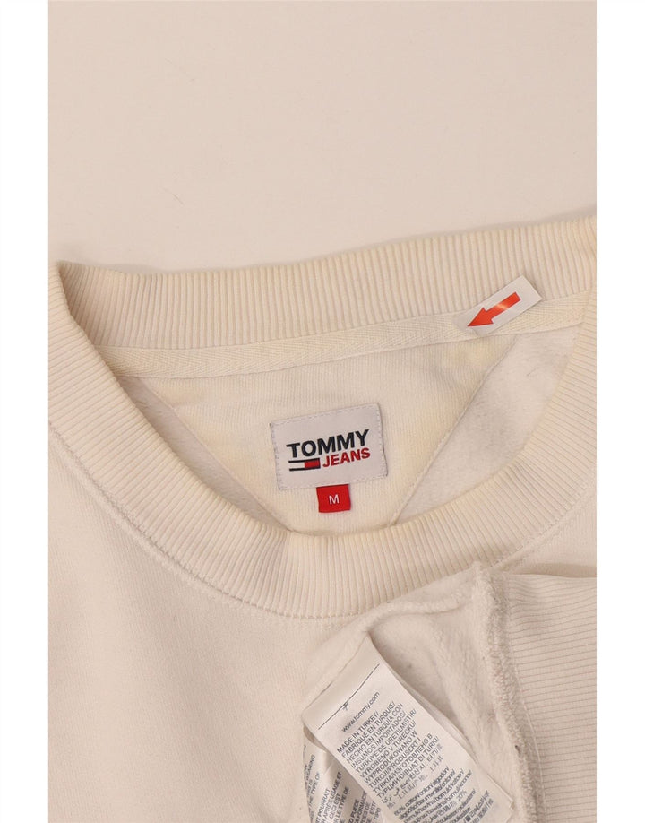 Męska bluza z grafiką Tommy Hilfiger, średnia biała bawełna