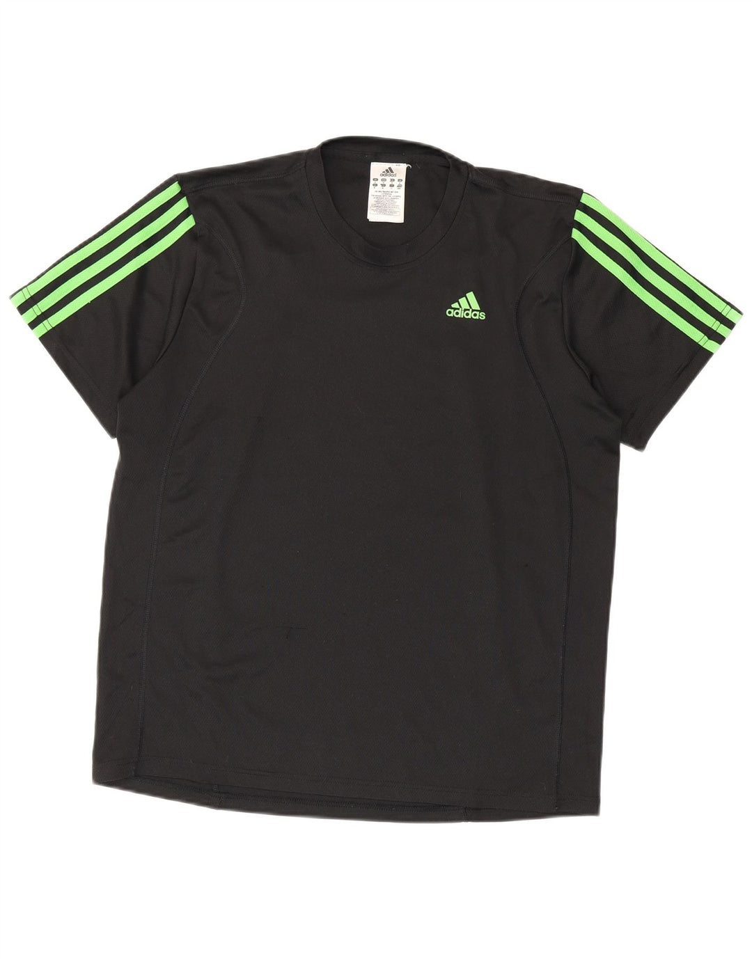 Męska koszulka ADIDAS Climalite Top, średni czarny poliester