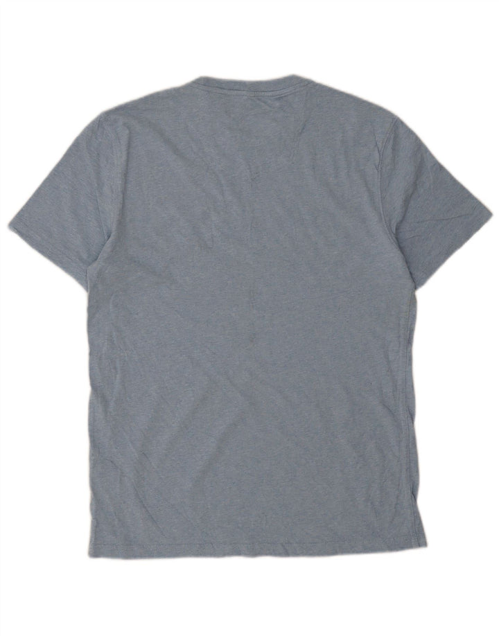 T-shirt męski Fat Face Top, średni niebieski, bawełniany