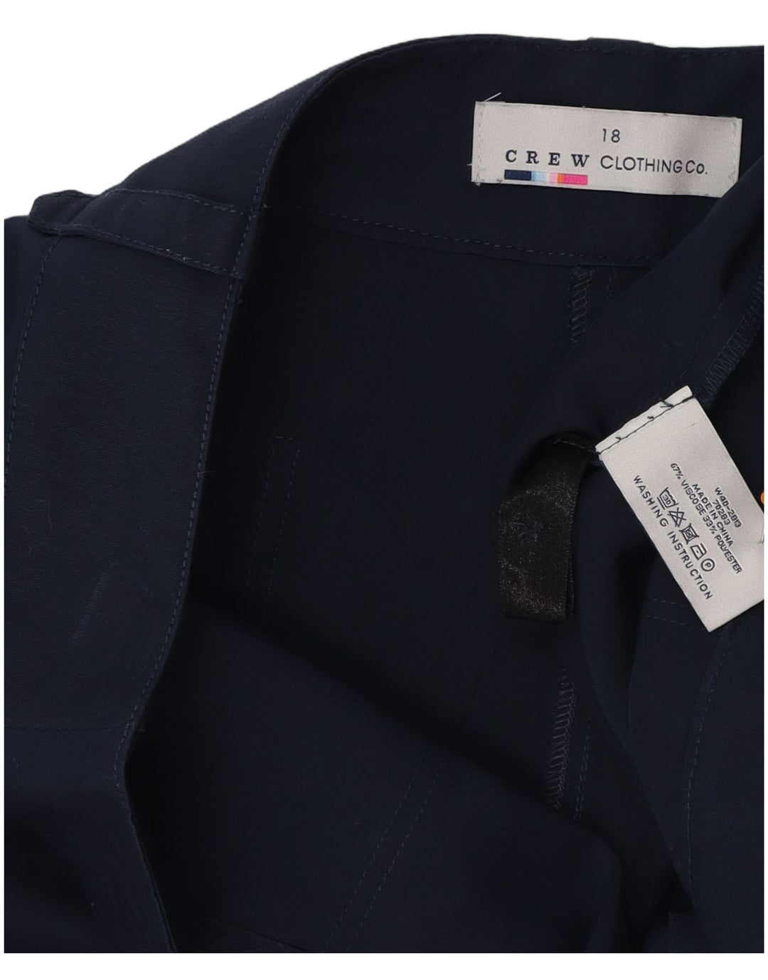 CREW CLOTHING Damskie zwężane spodnie cargo UK 18 XL W40 L30 Granatowe