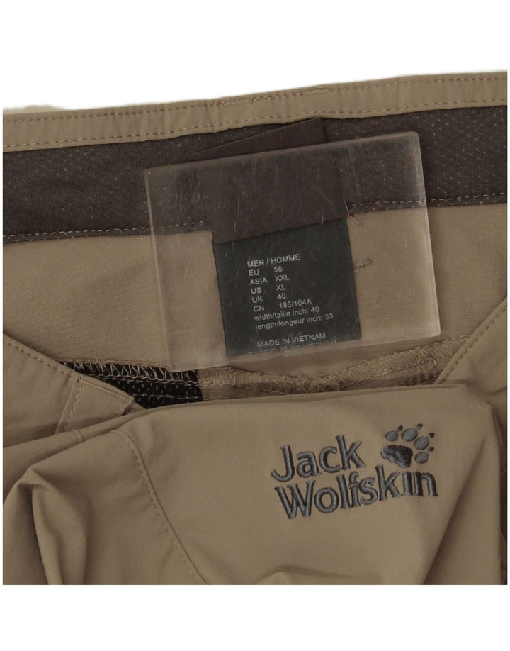 Męskie spodnie turystyczne Jack Wolfskin W40 L34 Khaki Poliamid