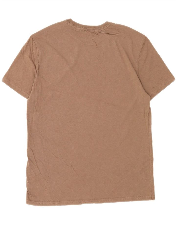 Męski T-shirt z grafiką Hurley Średni brązowy bawełniany