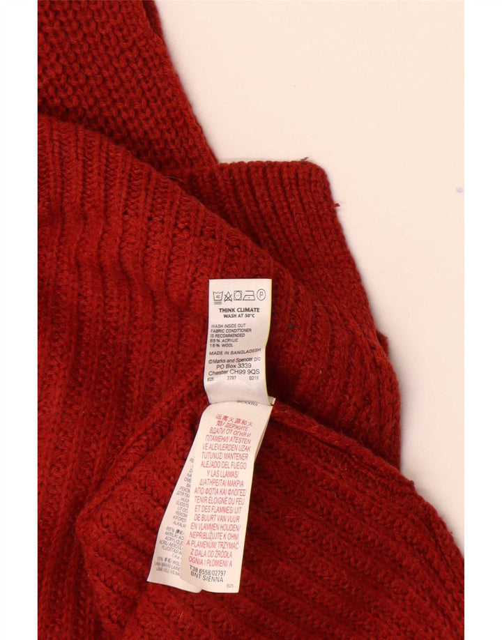 Tank top damski Marks & Spencer UK 12, średni czerwony akryl