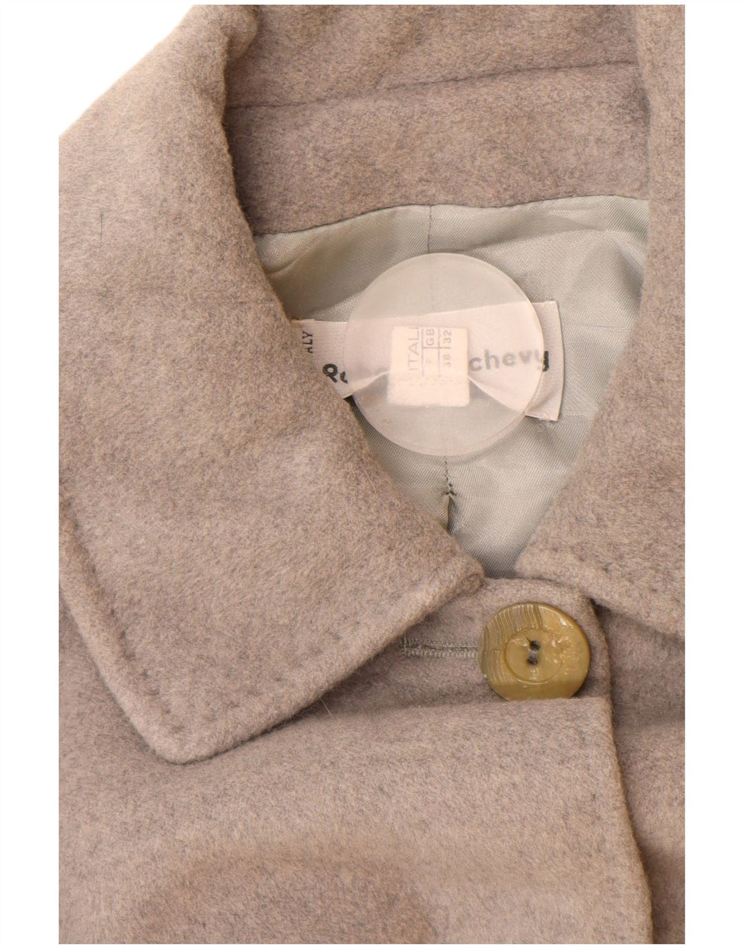 Płaszcz damski w stylu vintage EU 38 Średni szary, dziewicza wełna