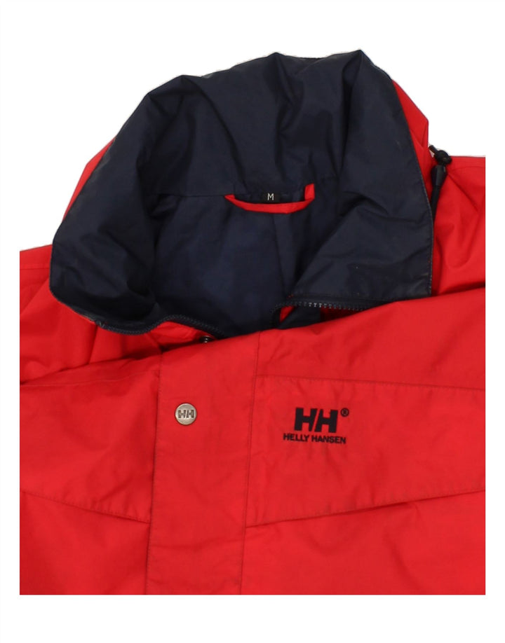 HELLY HANSEN Mens Windbreaker Jacket UK 38 Medium Red Nylon Vintage Helly Hansen and Second-Hand Helly Hansen from Messina Hembry 