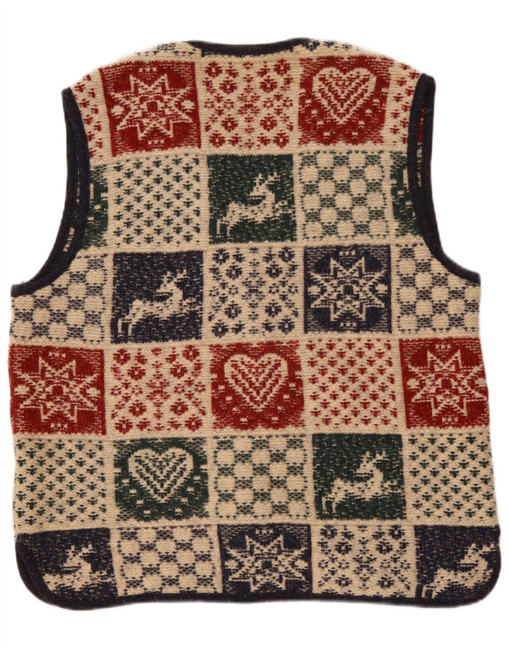 Sweter damski Giesswein EU 42, duży, wielokolorowy, geometryczny