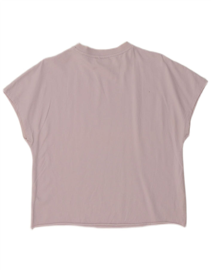 PUMA Womens Oversized Graphic T-Shirt Top UK 10 Small Purple
