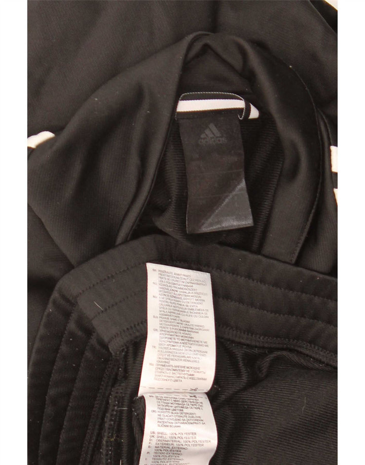 Adidas Męska bluza dresowa, duża, czarna, poliestrowa