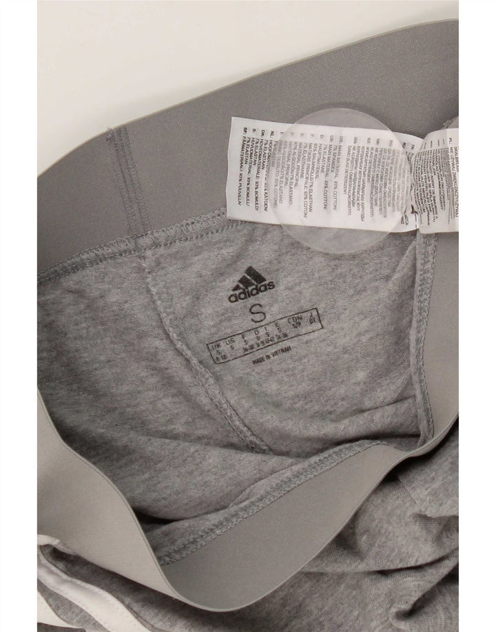 Legginsy Damskie Adidas UK 8 Małe Szare Bawełniane