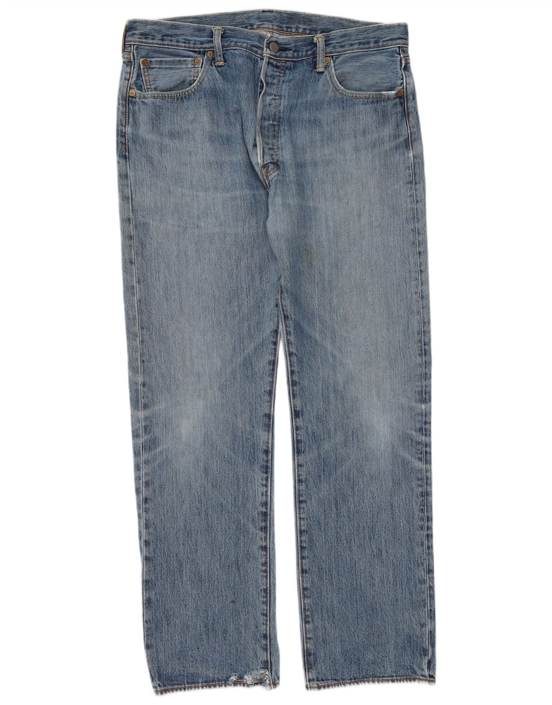 Męskie dżinsy Levi's 501 Straight W36 L32 Niebieskie bawełniane