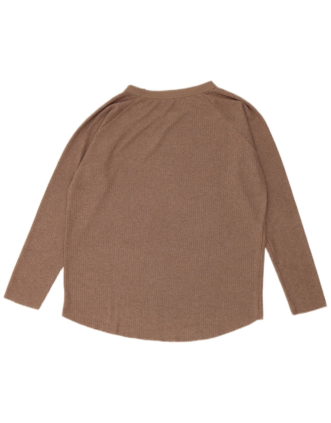 Damski top oversize z długim rękawem Zara UK 10, mały, brązowy
