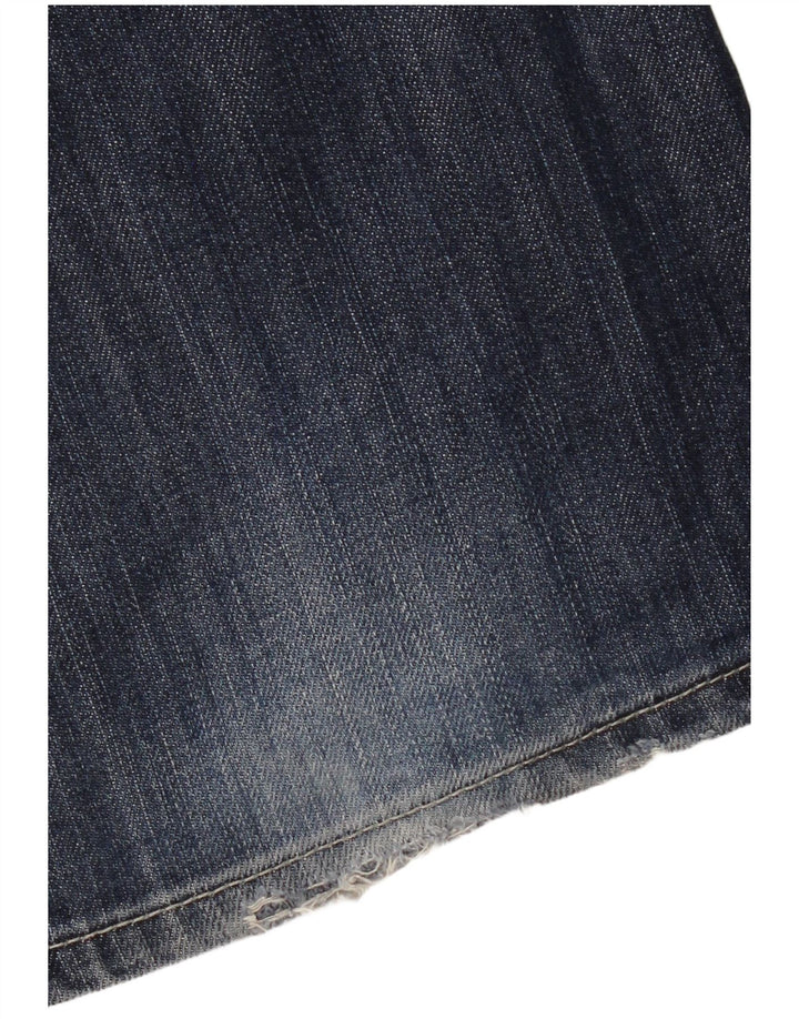 Damskie jeansy Bootcut Mustang W35 L32 Granatowe, bawełniane