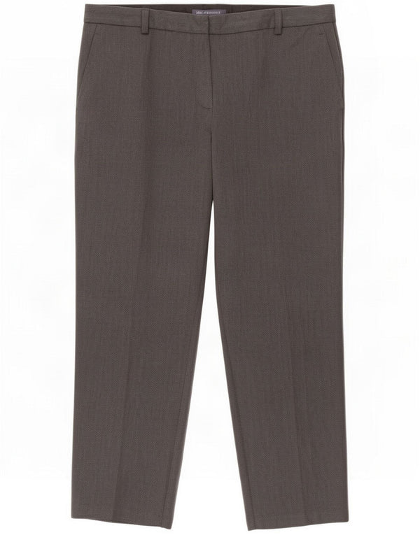 Proste spodnie damskie Marks & Spencer UK 16 Large W38 L30 szare