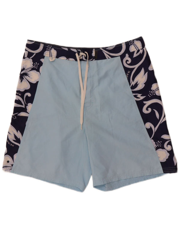 Męskie spodenki kąpielowe Sundek XL Niebieski kwiatowy poliester