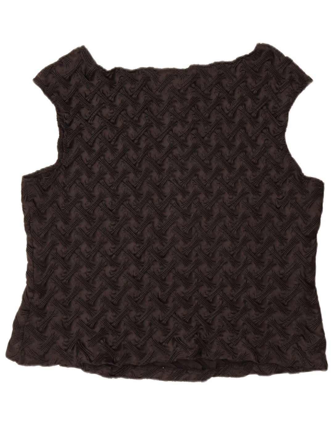 Damska bluzka bez rękawów JOSEPH RIBKOFF UK 18 XL, czarny poliester