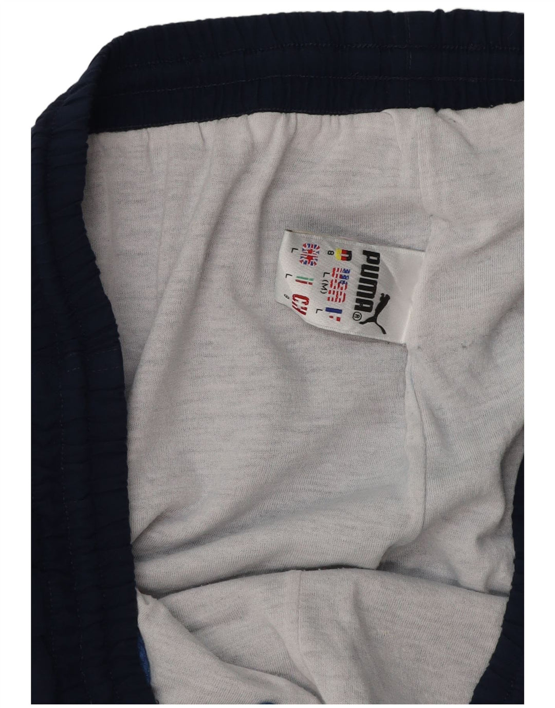 Męskie spodnie dresowe PUMA Joggery, duże, granatowe, z blokami kolorów