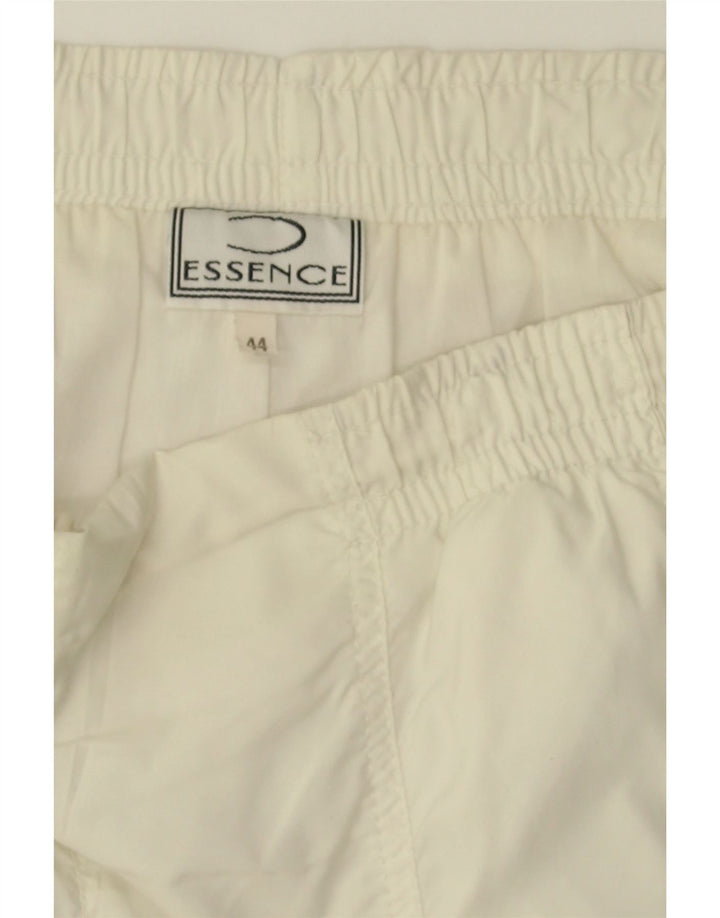 VINTAGE Womens Tracksuit Trousers IT 44 Medium  White Polyester Vintage Vintage and Second-Hand Vintage from Messina Hembry 