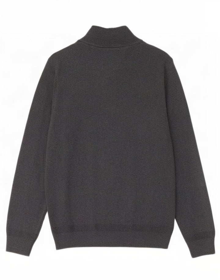 Męski sweter z zamkiem błyskawicznym Fat Face XS, szara bawełna
