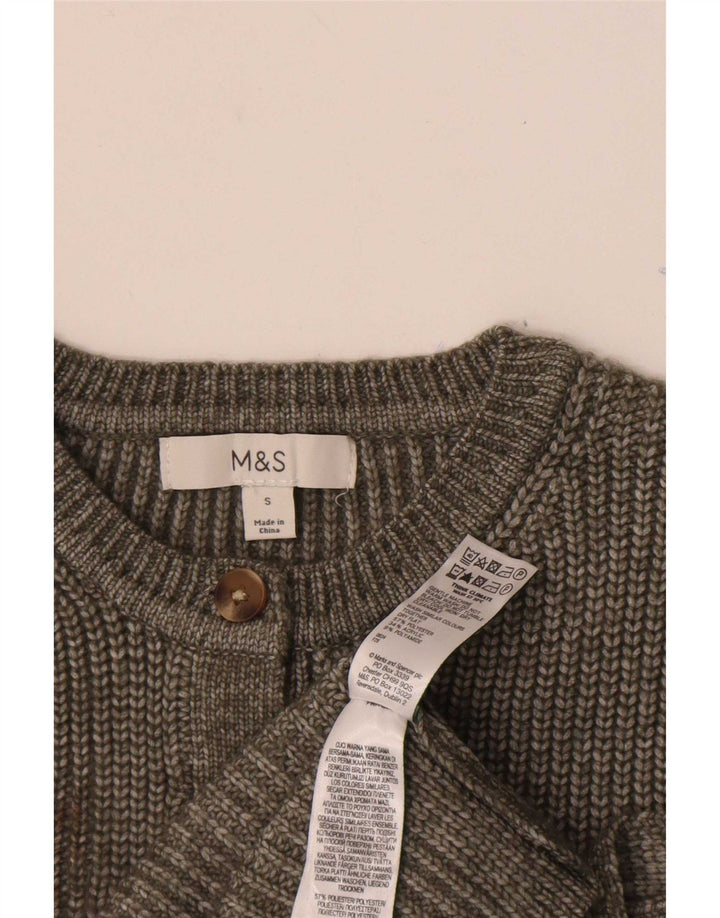 Marks & Spencer Damski sweter bez rękawów, UK 10, mały, szary